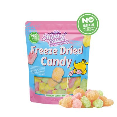 I-freeze ang Dried Crunchy Bears (Natural nga Kolor)